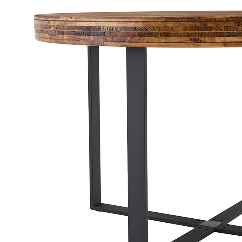 JUEGO DE COMEDOR RIPLEY HOME INDUSTRIAL 4 SILLAS CAFÉ - 7