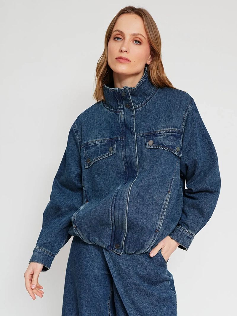 CHAQUETA MUJER MARQUIS ALGODÓN BOMBER DENIM - 2