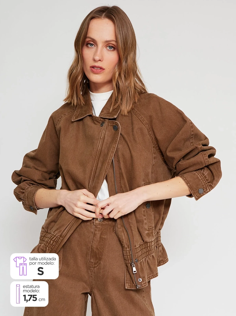 CHAQUETA MUJER MARQUIS - BELÉN SOTO ALGODÓN DENIM PEPLUM - 2