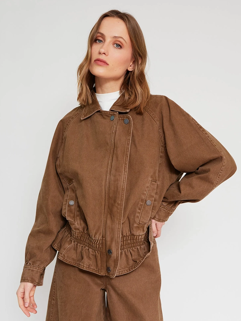 CHAQUETA MUJER MARQUIS - BELÉN SOTO ALGODÓN DENIM PEPLUM - 3