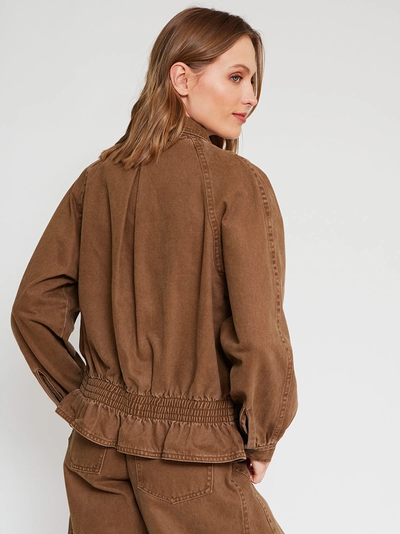 CHAQUETA MUJER MARQUIS - BELÉN SOTO ALGODÓN DENIM PEPLUM - 4