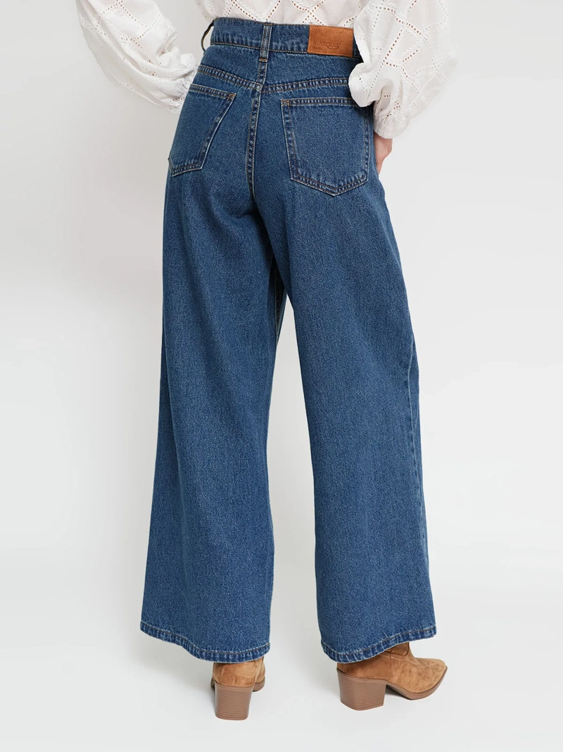JEANS MUJER MARQUIS - BELÉN SOTO ALGODÓN RECTO PRETINA CRUZADA - 5