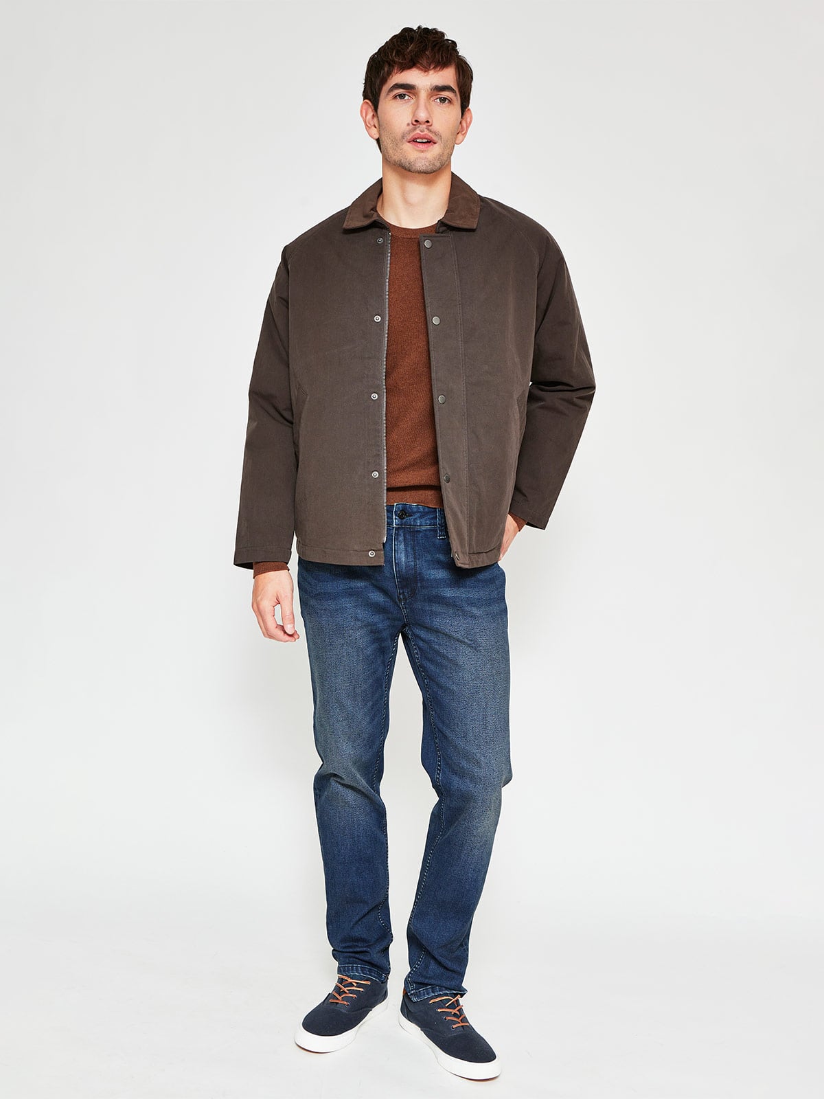 CHAQUETA HOMBRE CACHAREL ALGODÓN CUELLO CAMISERO - 4