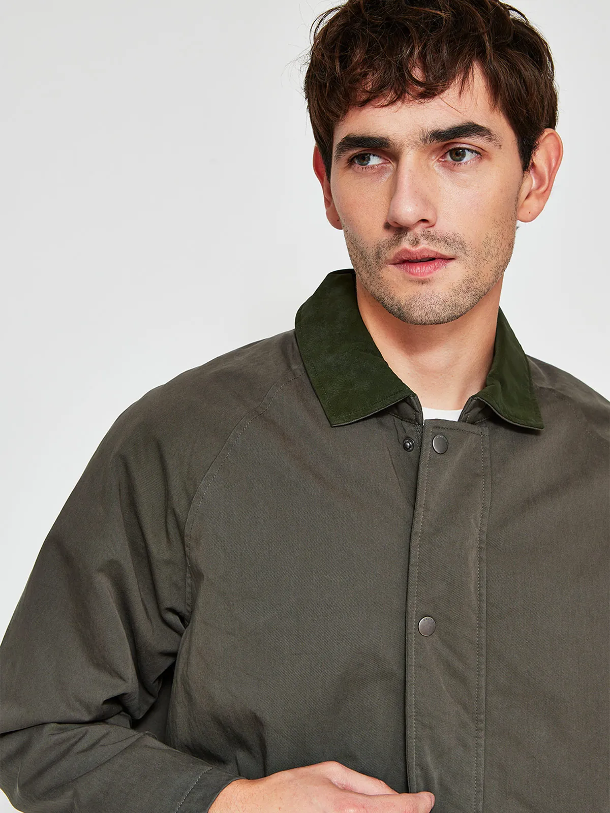 CHAQUETA HOMBRE CACHAREL ALGODÓN CUELLO CAMISERO - 3