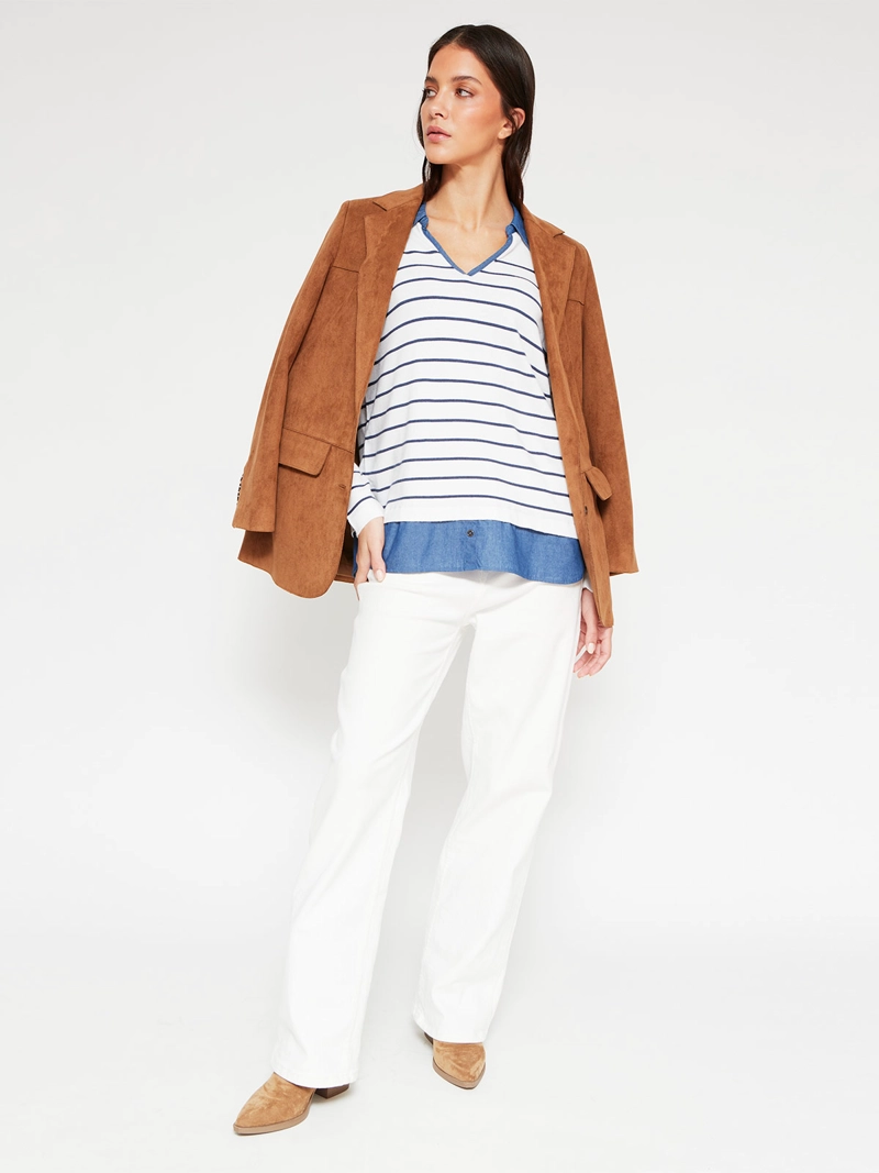 SWEATER MUJER AZIZ MANGA LARGA - 4