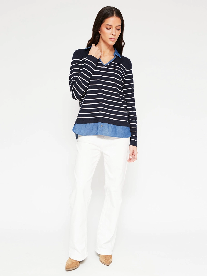 SWEATER MUJER AZIZ MANGA LARGA - 4