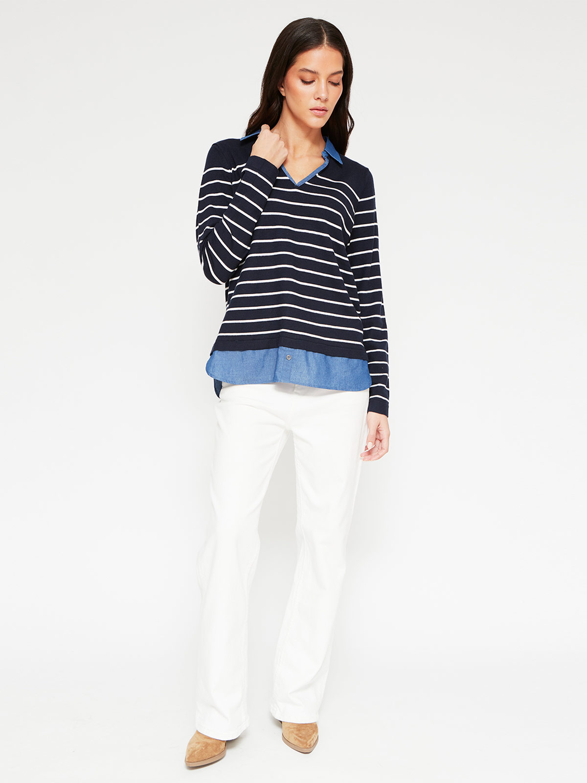 SWEATER MUJER AZIZ MANGA LARGA - 4