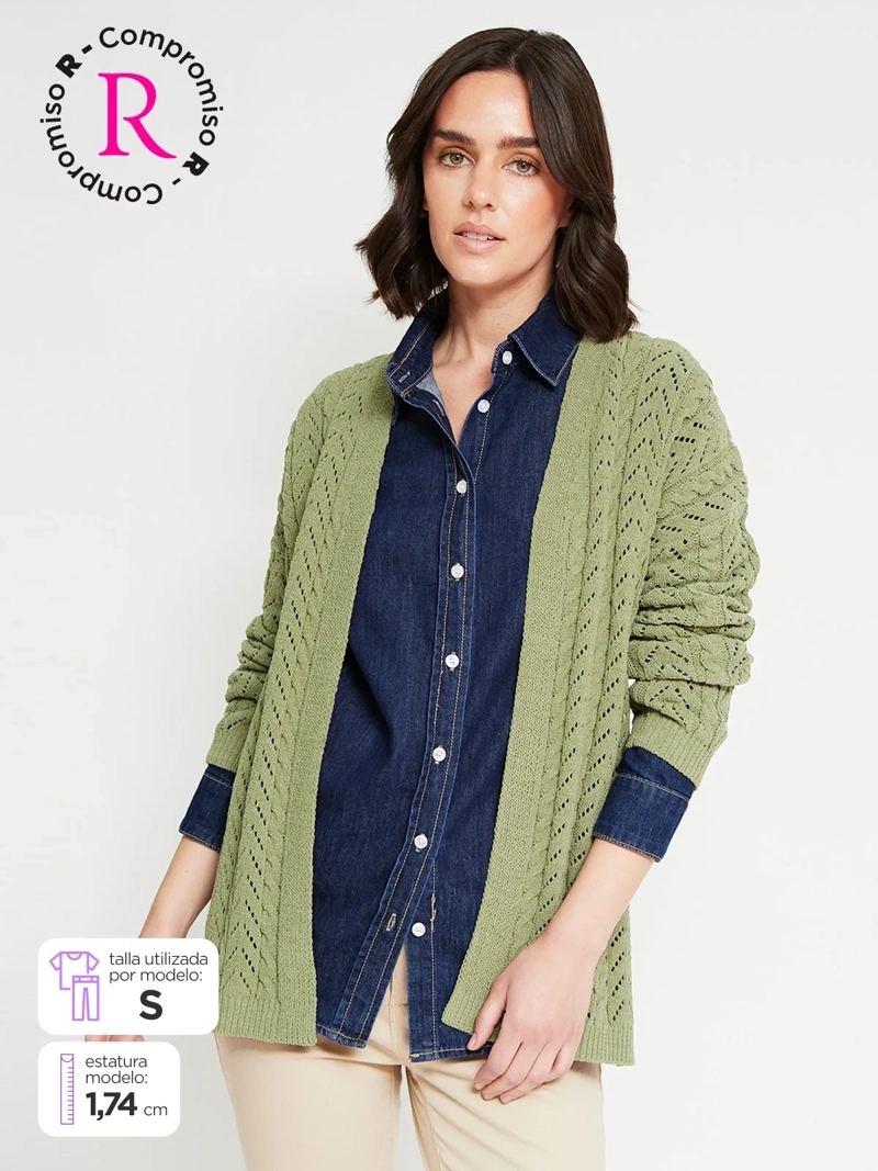 CARDIGAN MUJER AZIZ CALADO - 1