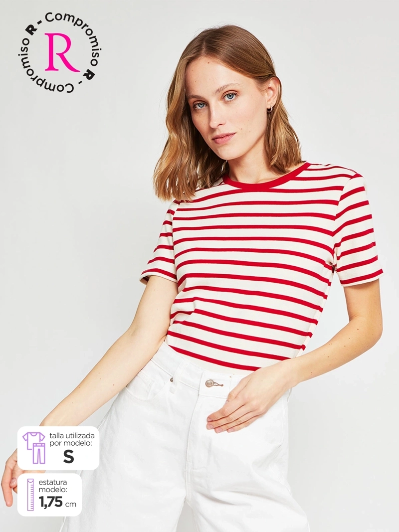 POLERA MUJER MARQUIS ALGODÓN RAYADA - 1