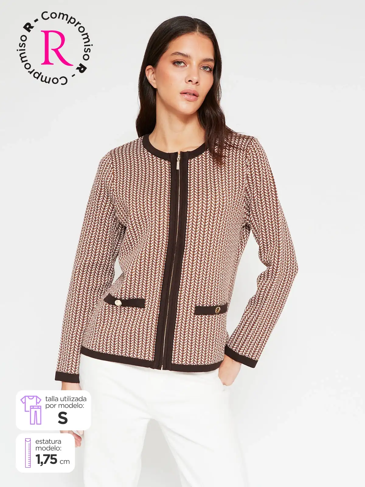 CARDIGAN MUJER CACHAREL CIERRE