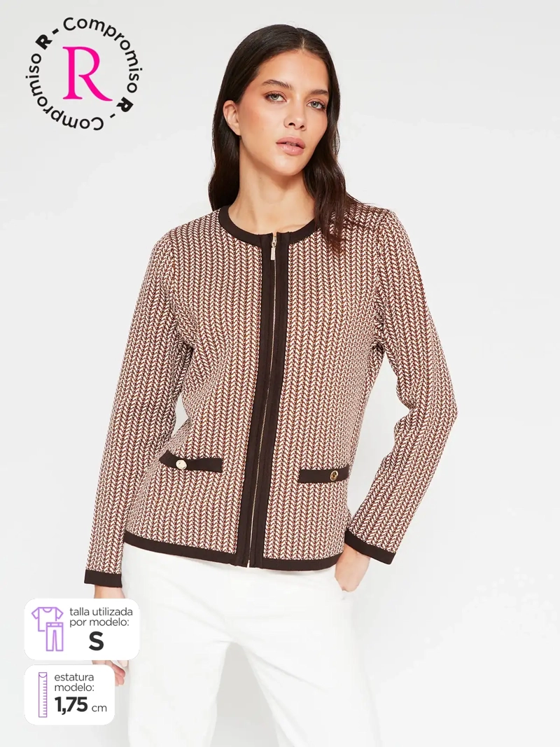 CARDIGAN MUJER CACHAREL CIERRE