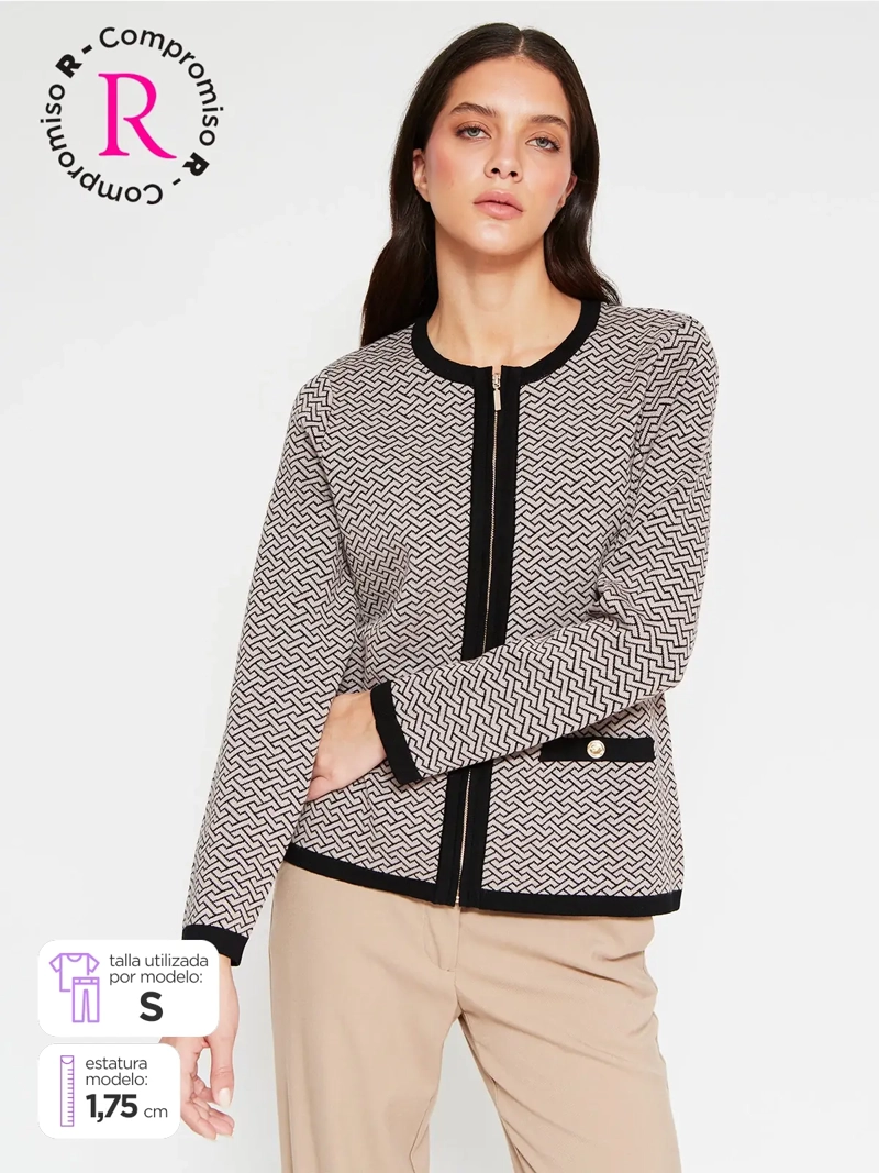 CARDIGAN MUJER CACHAREL CIERRE
