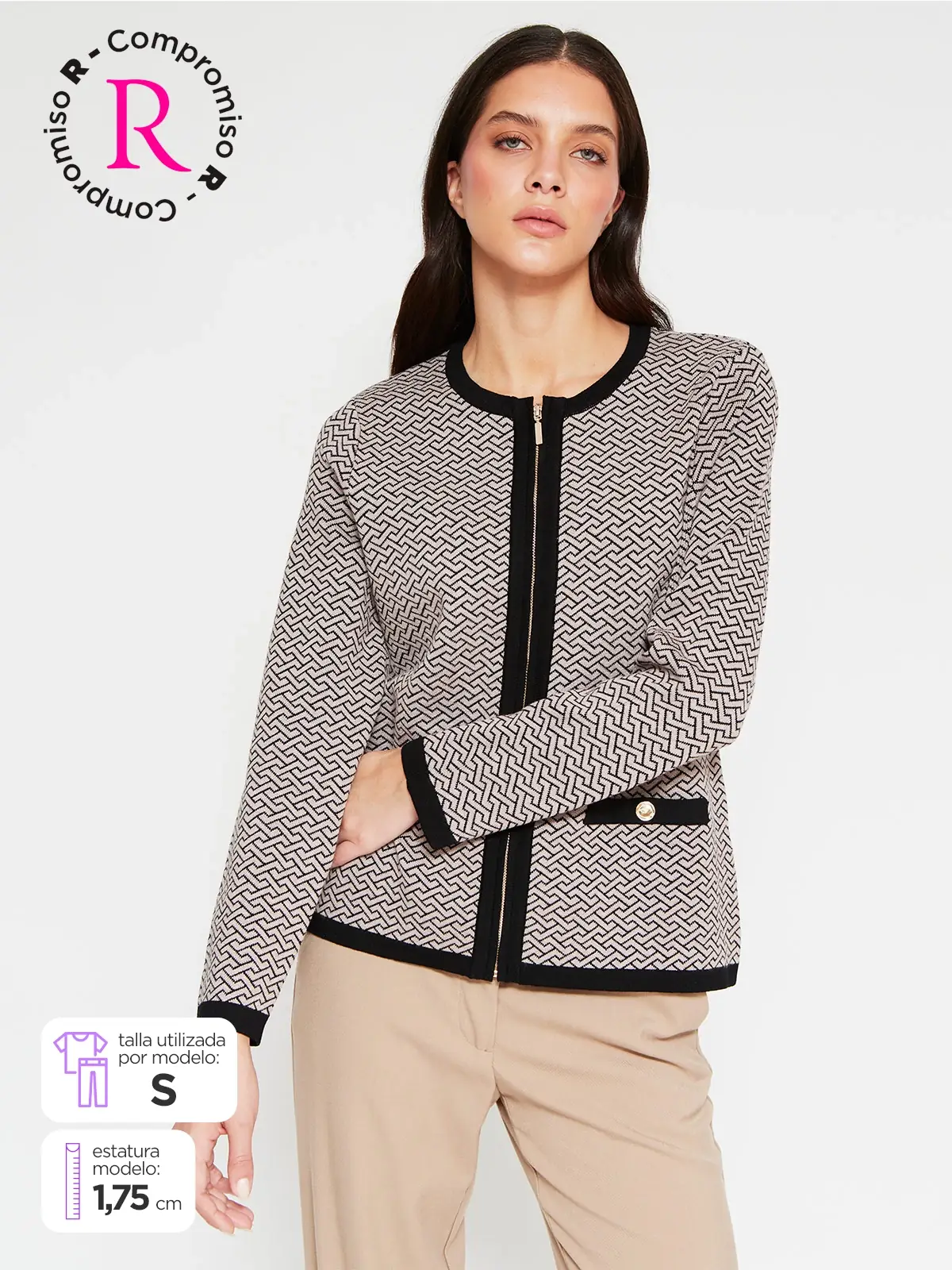 CARDIGAN MUJER CACHAREL CIERRE
