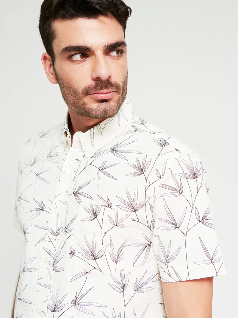CAMISA HOMBRE KENNETH STEVENS ALGODÓN MANGA CORTA - 3