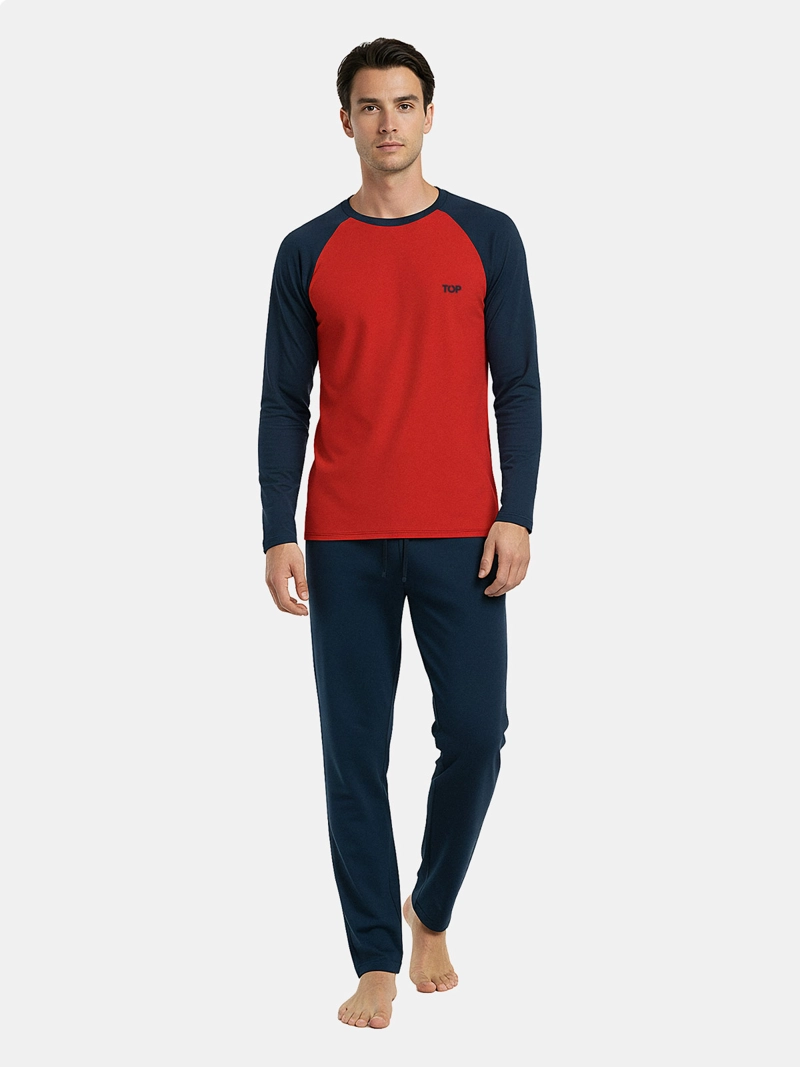 PIJAMA HOMBRE TOP ALGODÓN INVIERNO - 1