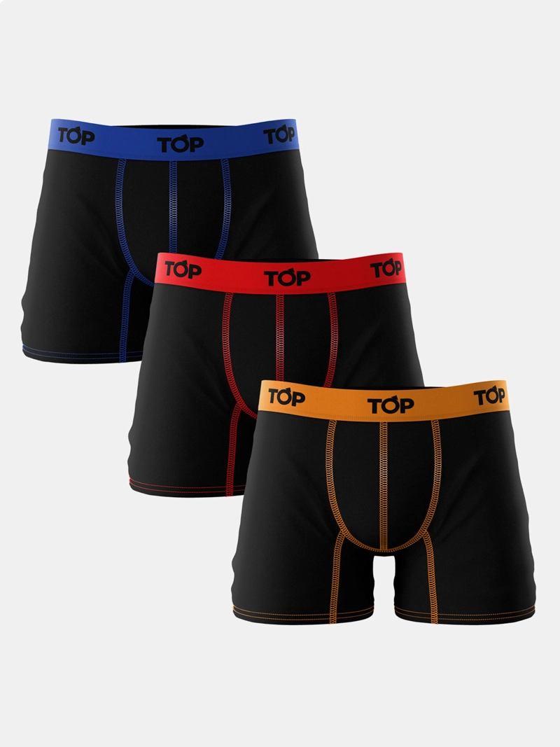 PACK X3 BÓXER HOMBRE TOP ALGODÓN  - 1