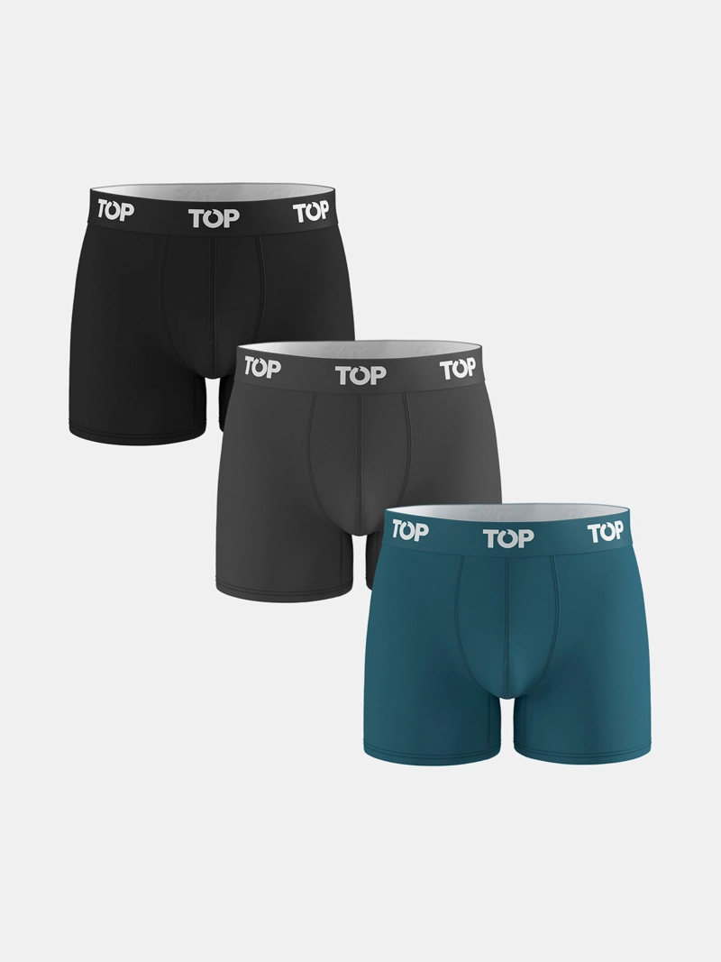 PACK X3 BÓXER HOMBRE TOP ALGODÓN  - 1