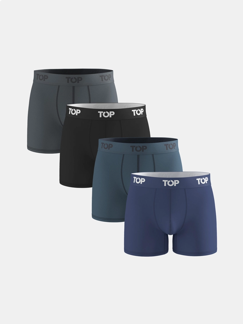 PACK X4 BÓXER HOMBRE TOP ALGODÓN  - 1