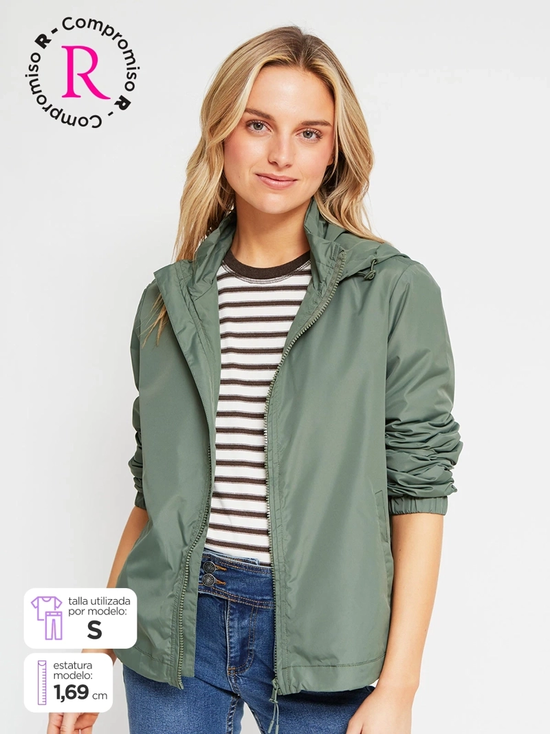 CHAQUETA MUJER INDEX CORTAVIENTOS BÁSICO - 1