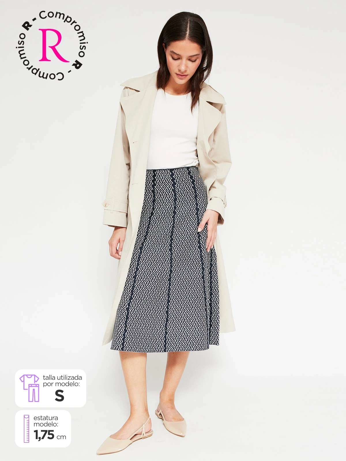 FALDA MUJER CACHAREL TEJIDA - 1