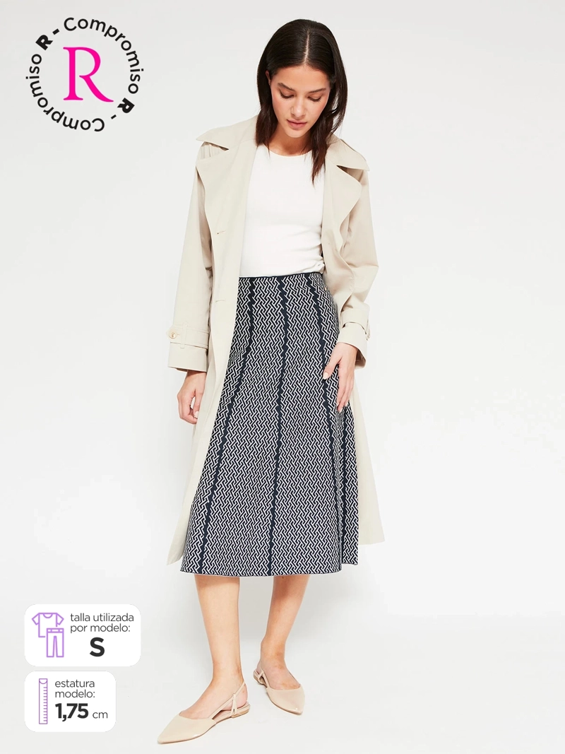 FALDA MUJER CACHAREL TEJIDA - 1