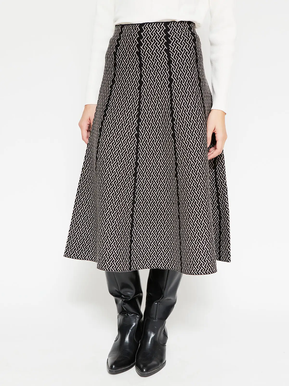 FALDA MUJER CACHAREL TEJIDA - 2