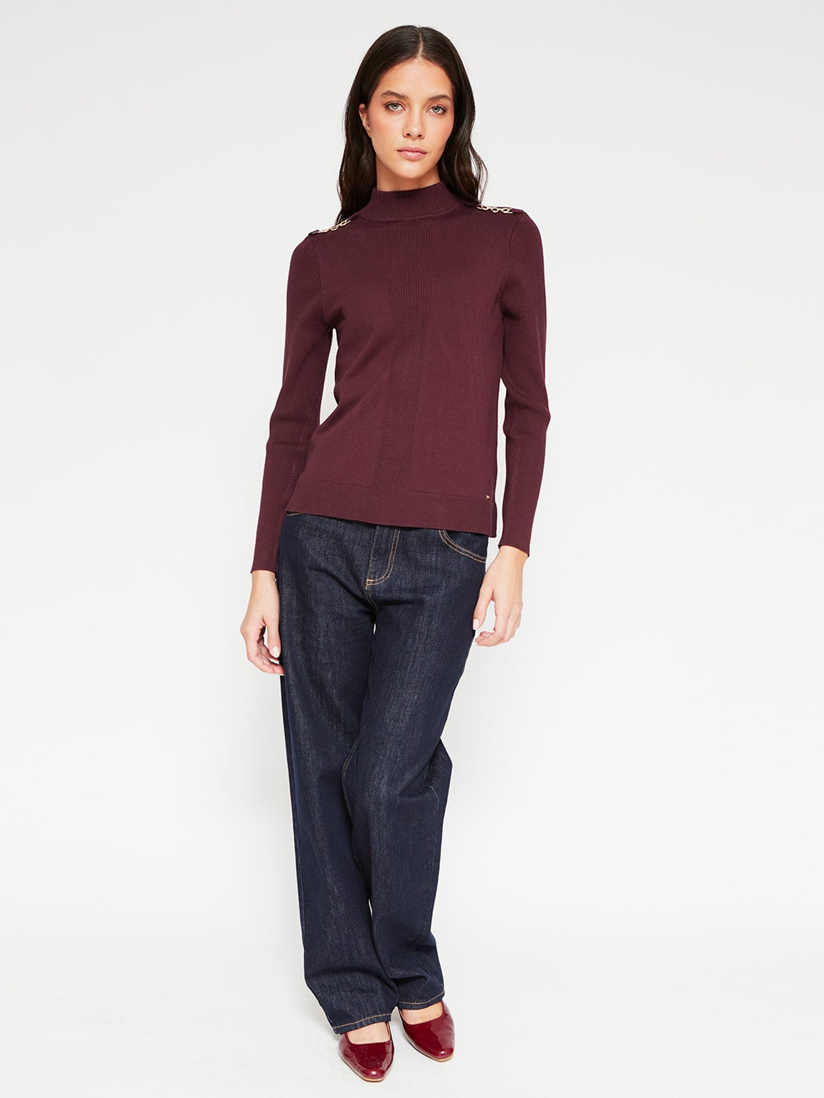 SWEATER MUJER CACHAREL MANGA LARGA - 4