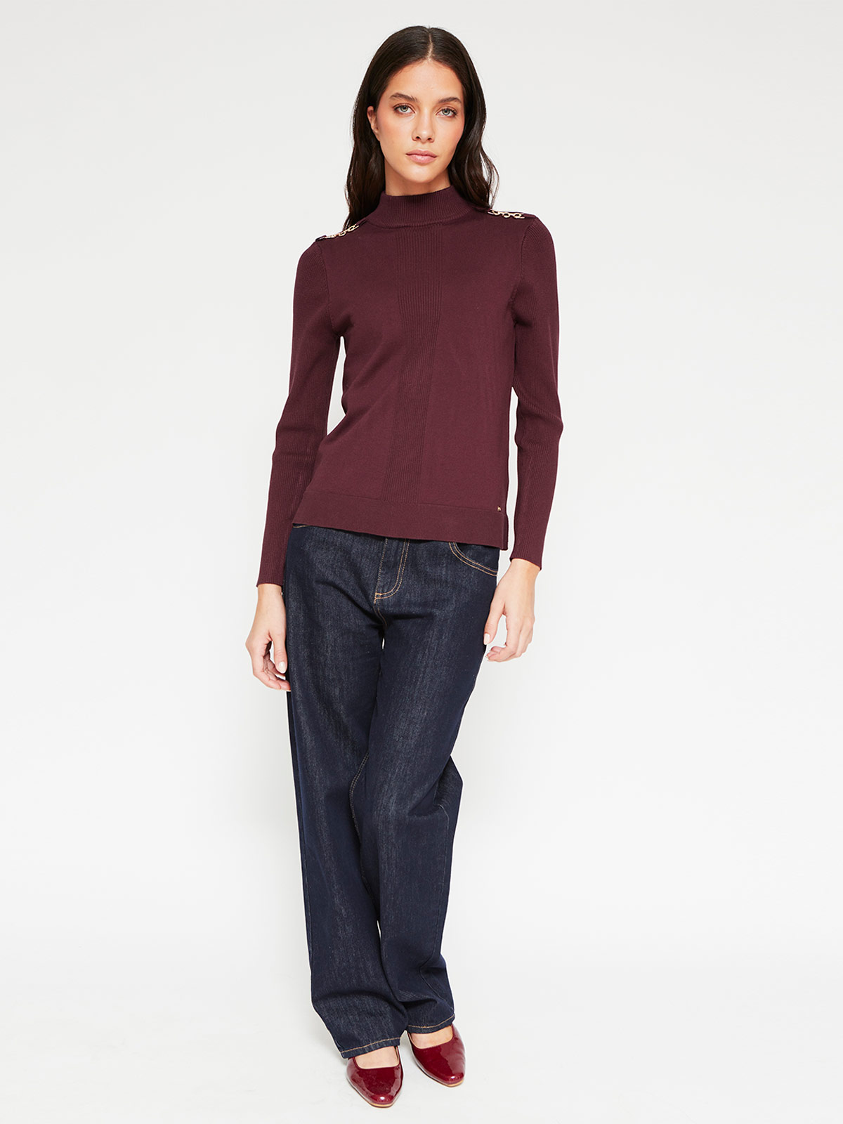 SWEATER MUJER CACHAREL MANGA LARGA - 4