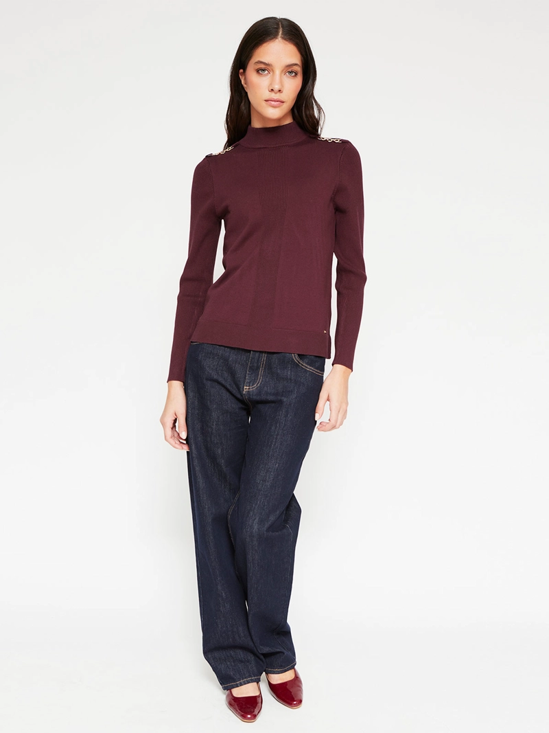SWEATER MUJER CACHAREL MANGA LARGA - 4