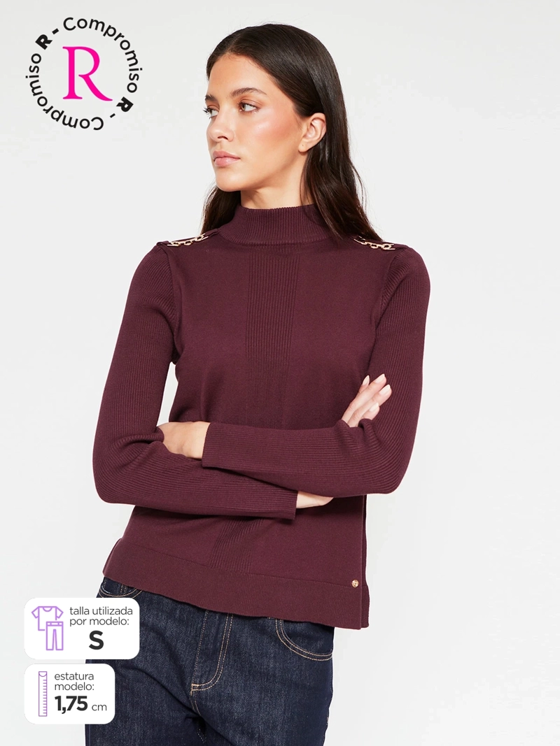 SWEATER MUJER CACHAREL MANGA LARGA