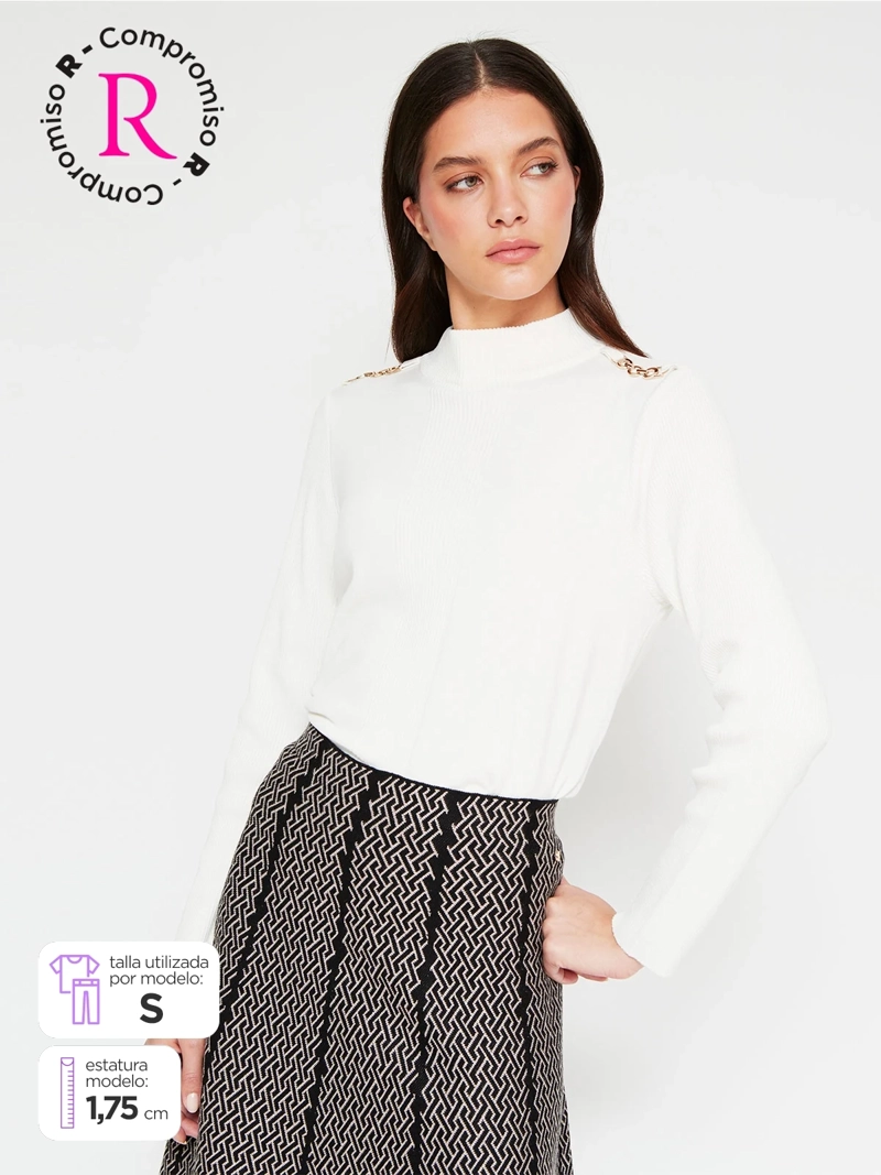 SWEATER MUJER CACHAREL MANGA LARGA - 1