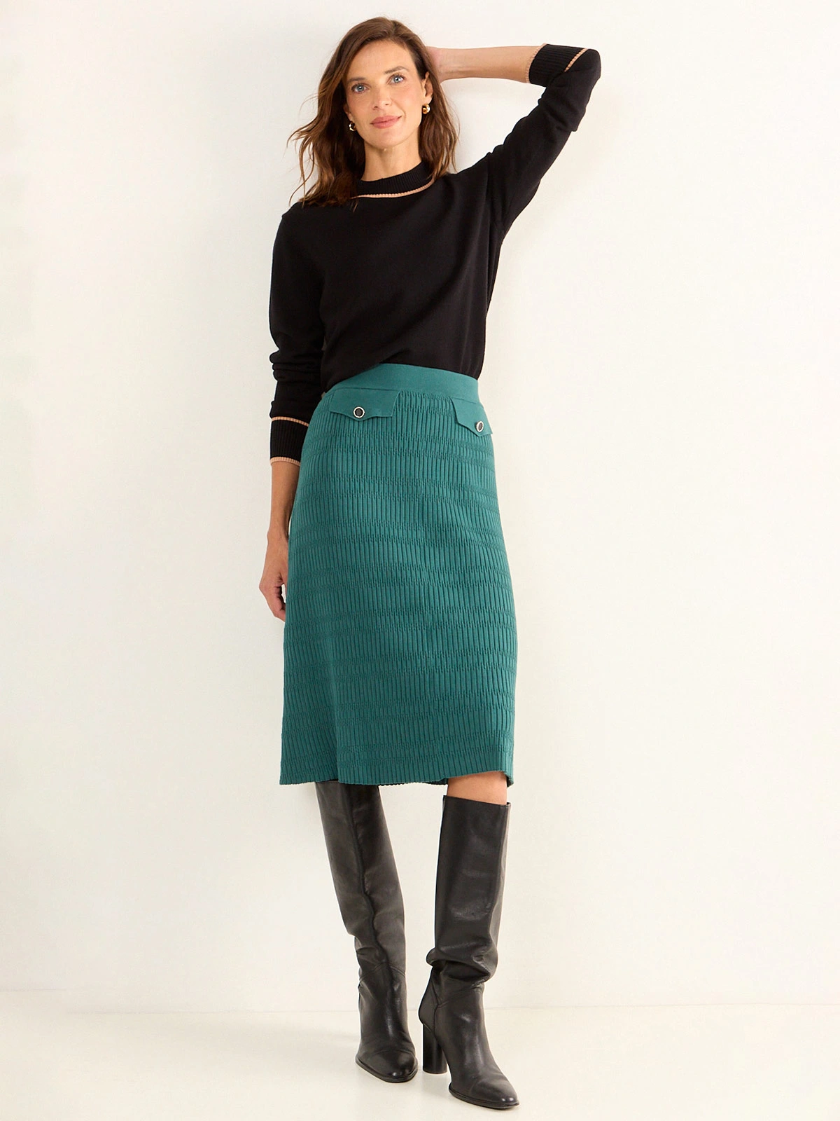 FALDA MUJER MA GRIFFE LARGA CASUAL - 1