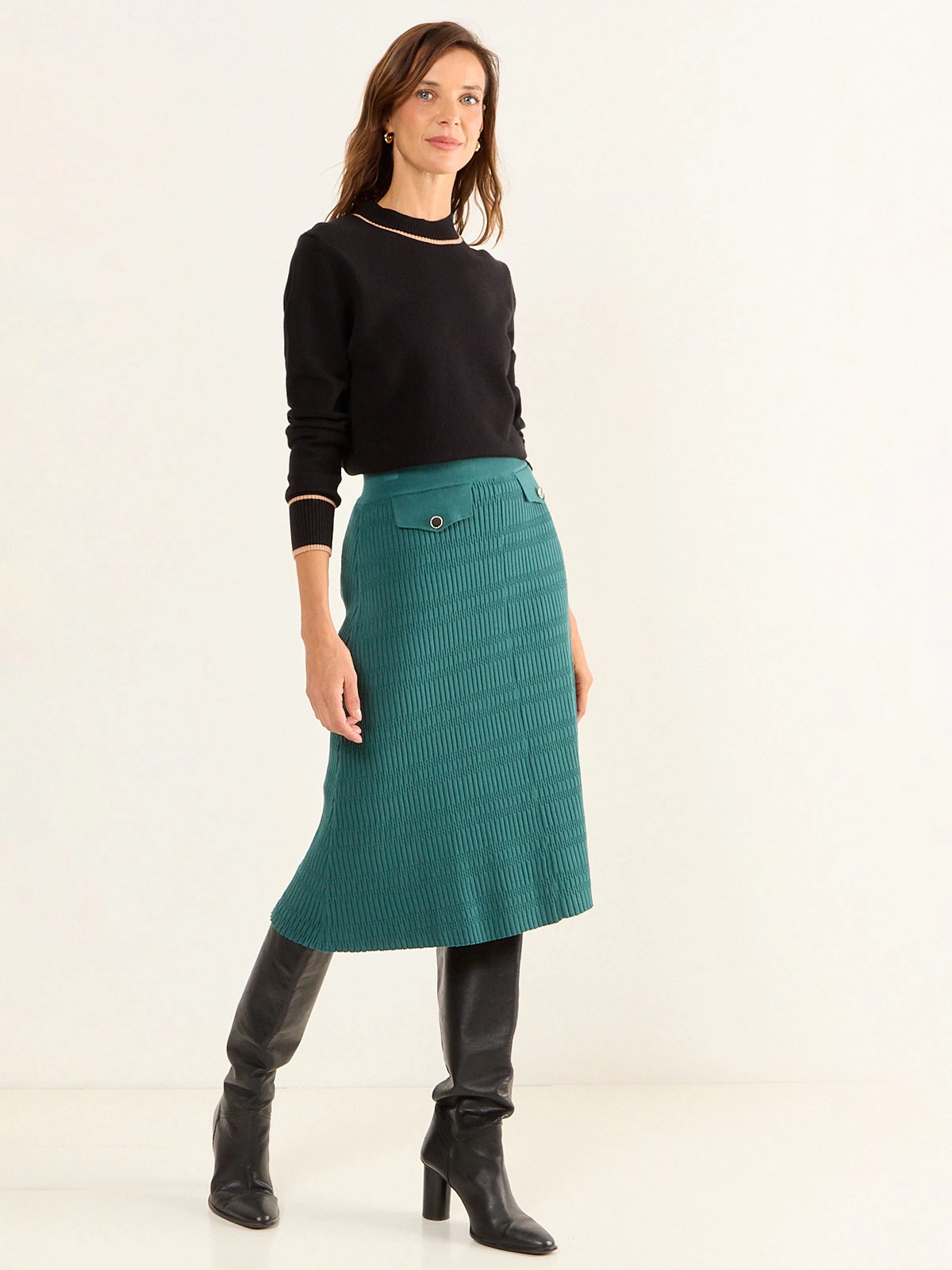 FALDA MUJER MA GRIFFE LARGA CASUAL - 2