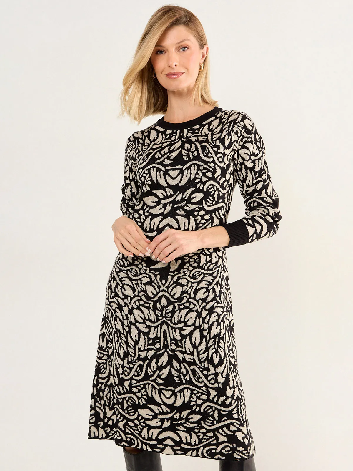 VESTIDO MUJER MA GRIFFE TEJIDO ESCOTE REDONDO - 3
