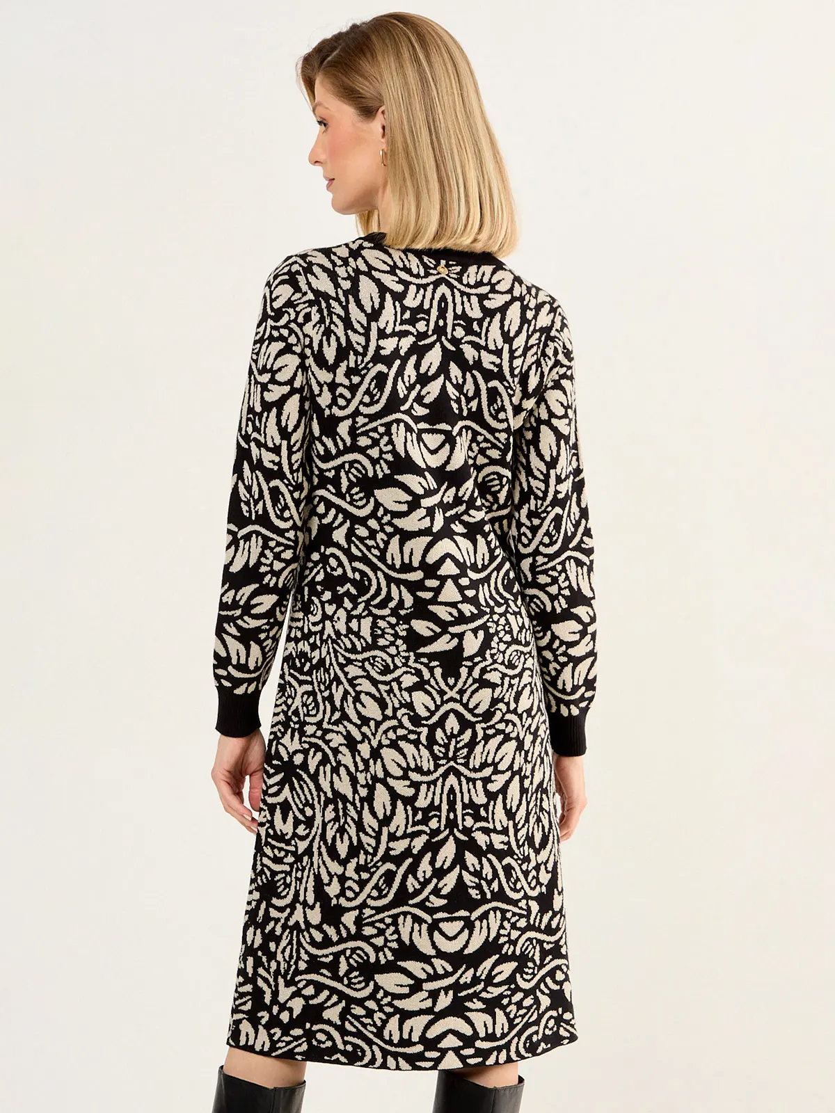 VESTIDO MUJER MA GRIFFE TEJIDO ESCOTE REDONDO - 4