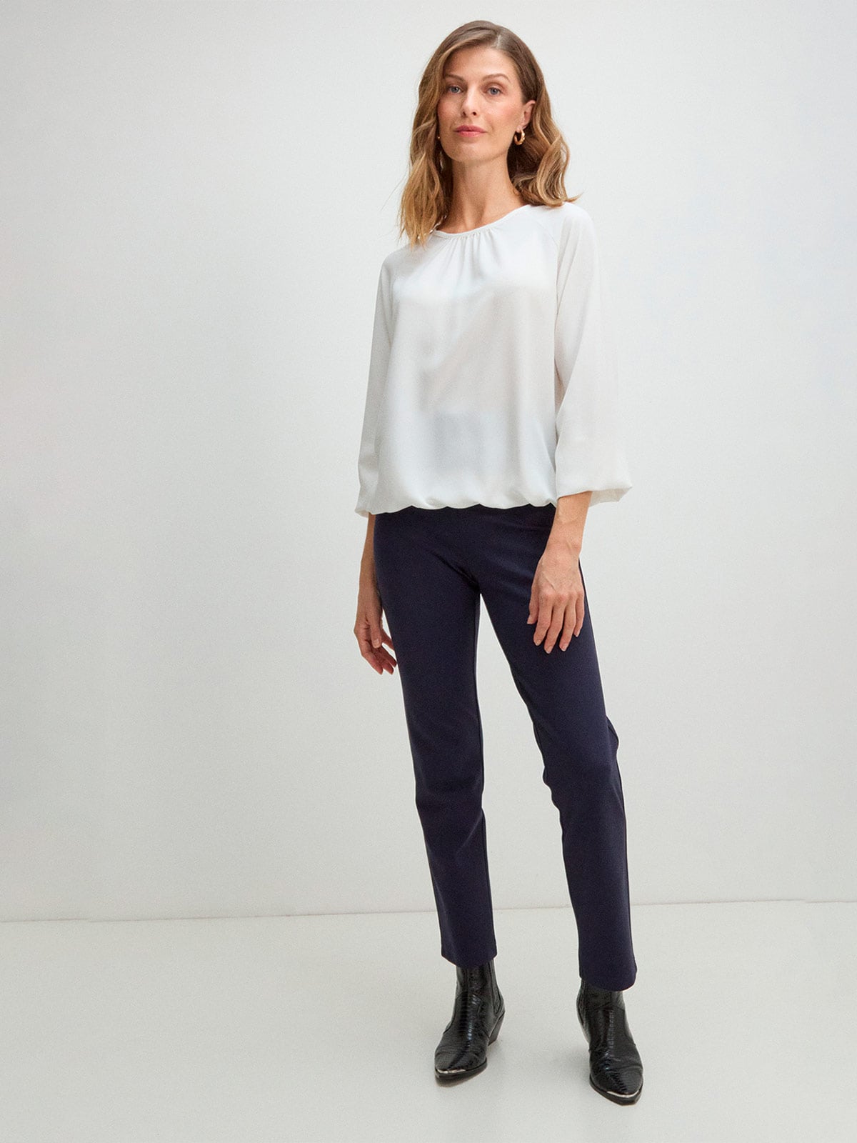 BLUSA MUJER MA GRIFFE CUELLO REONDO MANGA LARGA RAGLÁN - 1