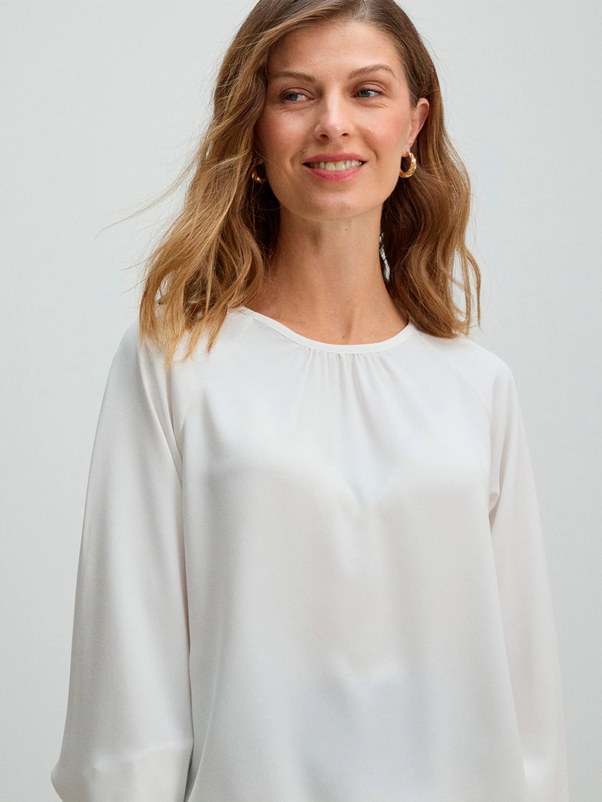 BLUSA MUJER MA GRIFFE CUELLO REONDO MANGA LARGA RAGLÁN - 5