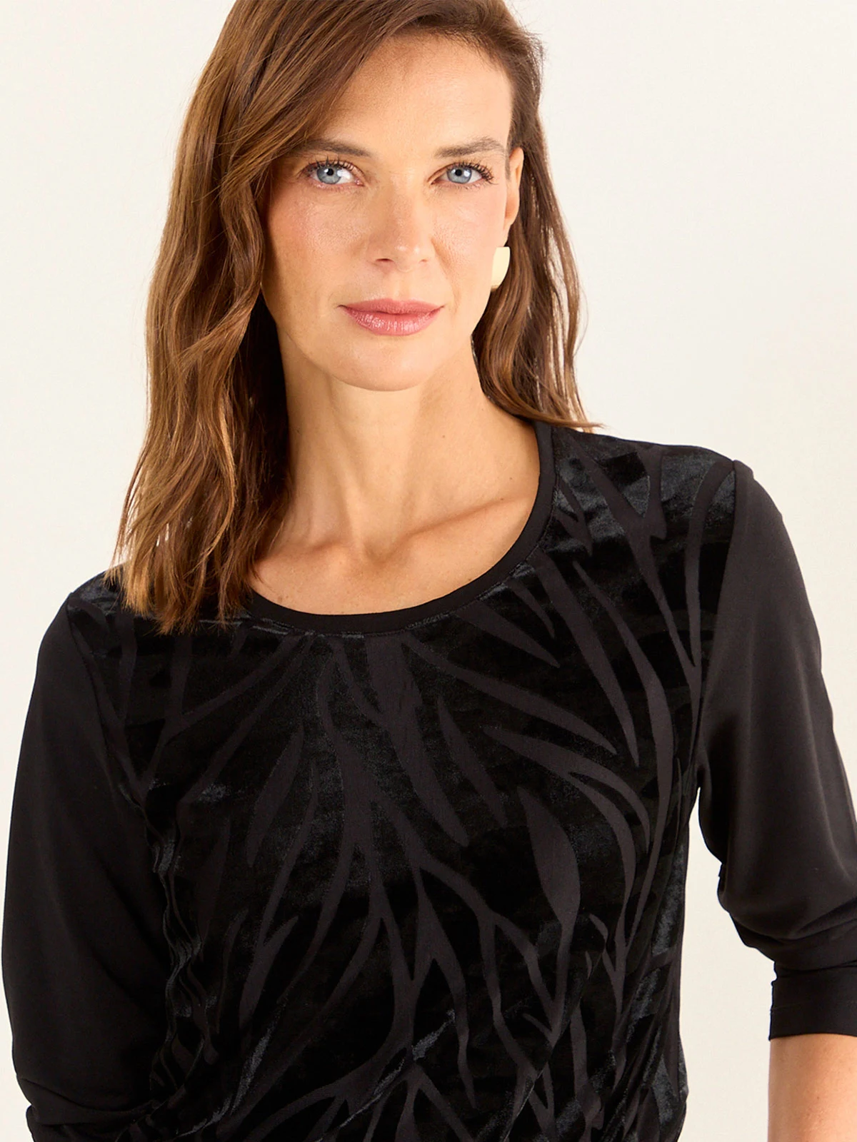 POLERA MUJER MA GRIFFE TERCIOPELO DOBLE TELA - 5