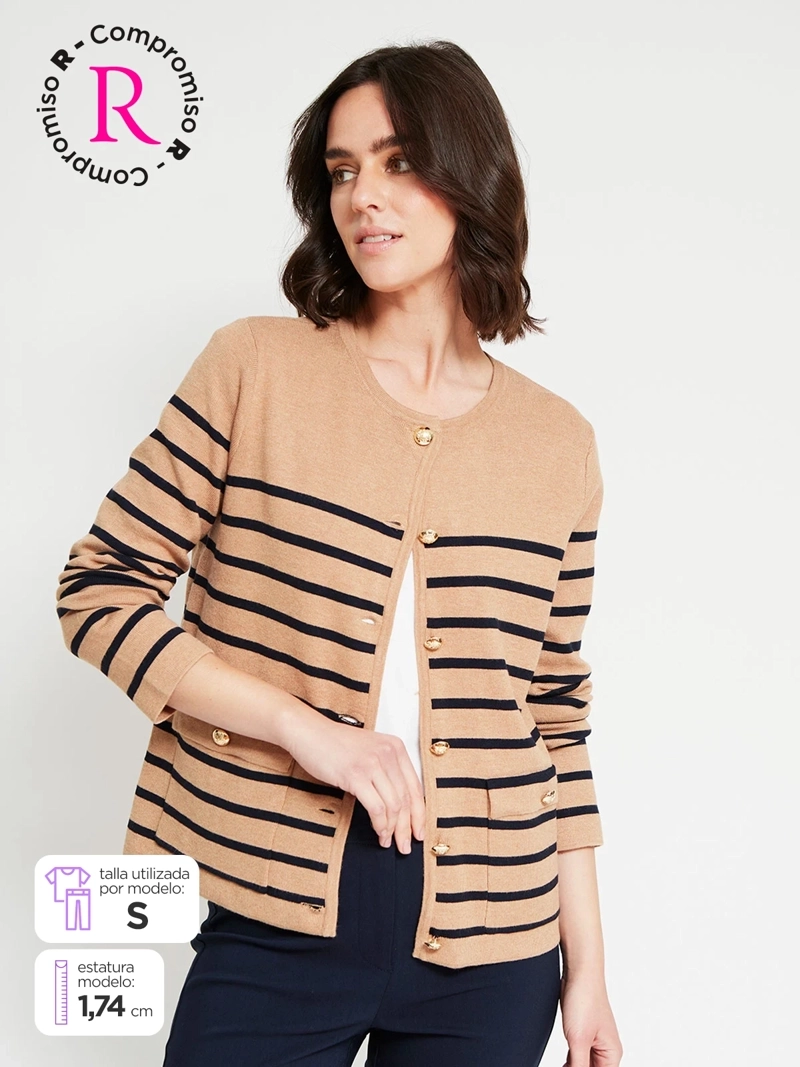CARDIGAN MUJER CACHAREL BOTONES - 1