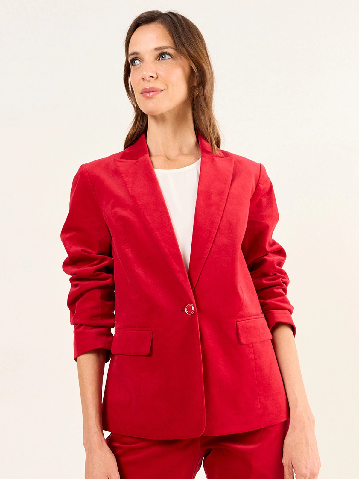 BLAZER MUJER MA GRIFFE ALGODÓN CLÁSICO - 3