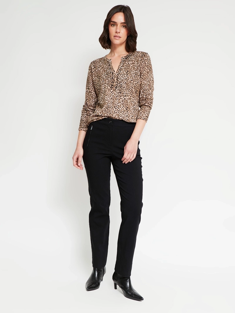 SWEATER MUJER CACHAREL MANGA LARGA BOTONES - 5