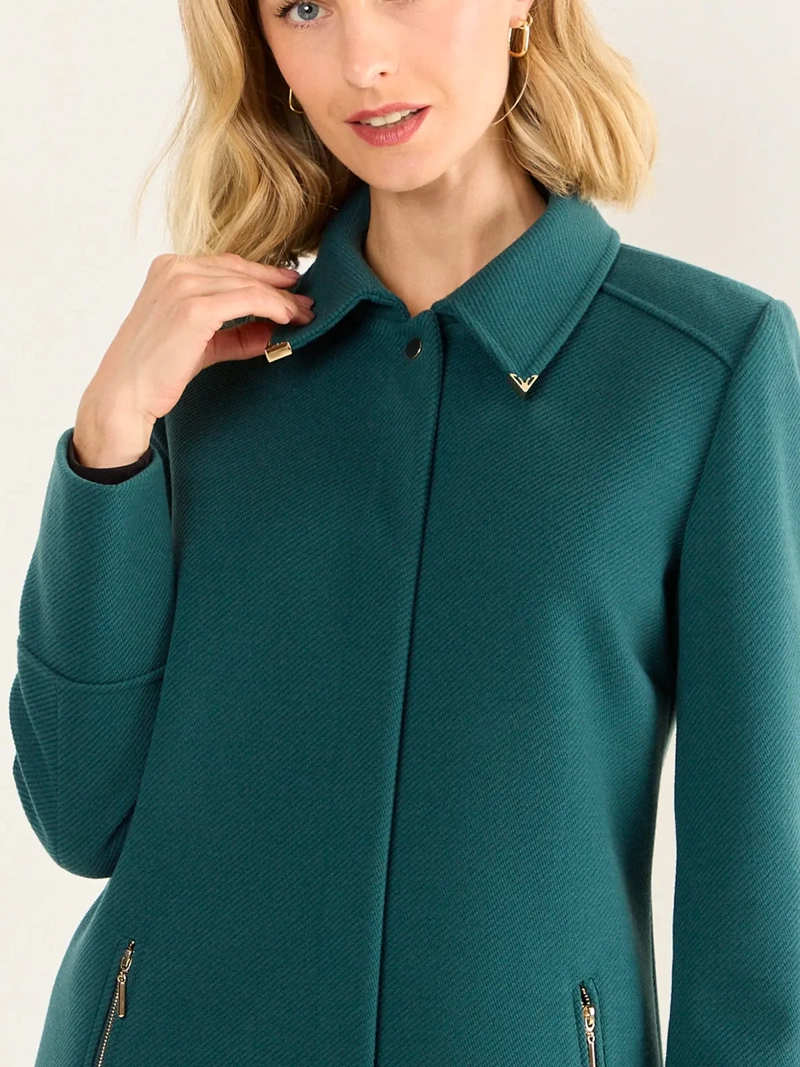 ABRIGO MUJER MA GRIFFE CUELLO CAMISERO - 5