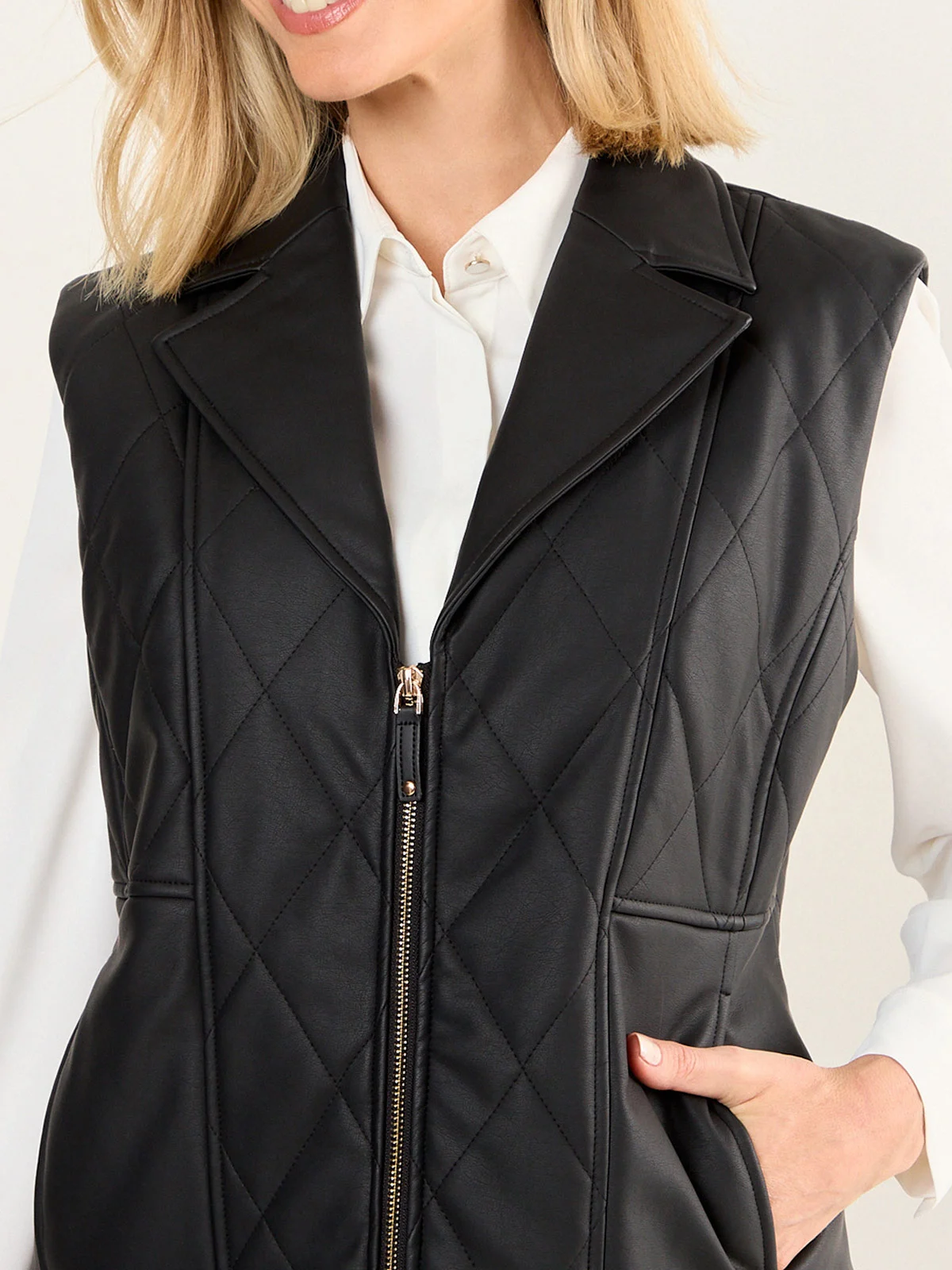 GILET MUJER MA GRIFFE CIERRE FRONTAL - 5