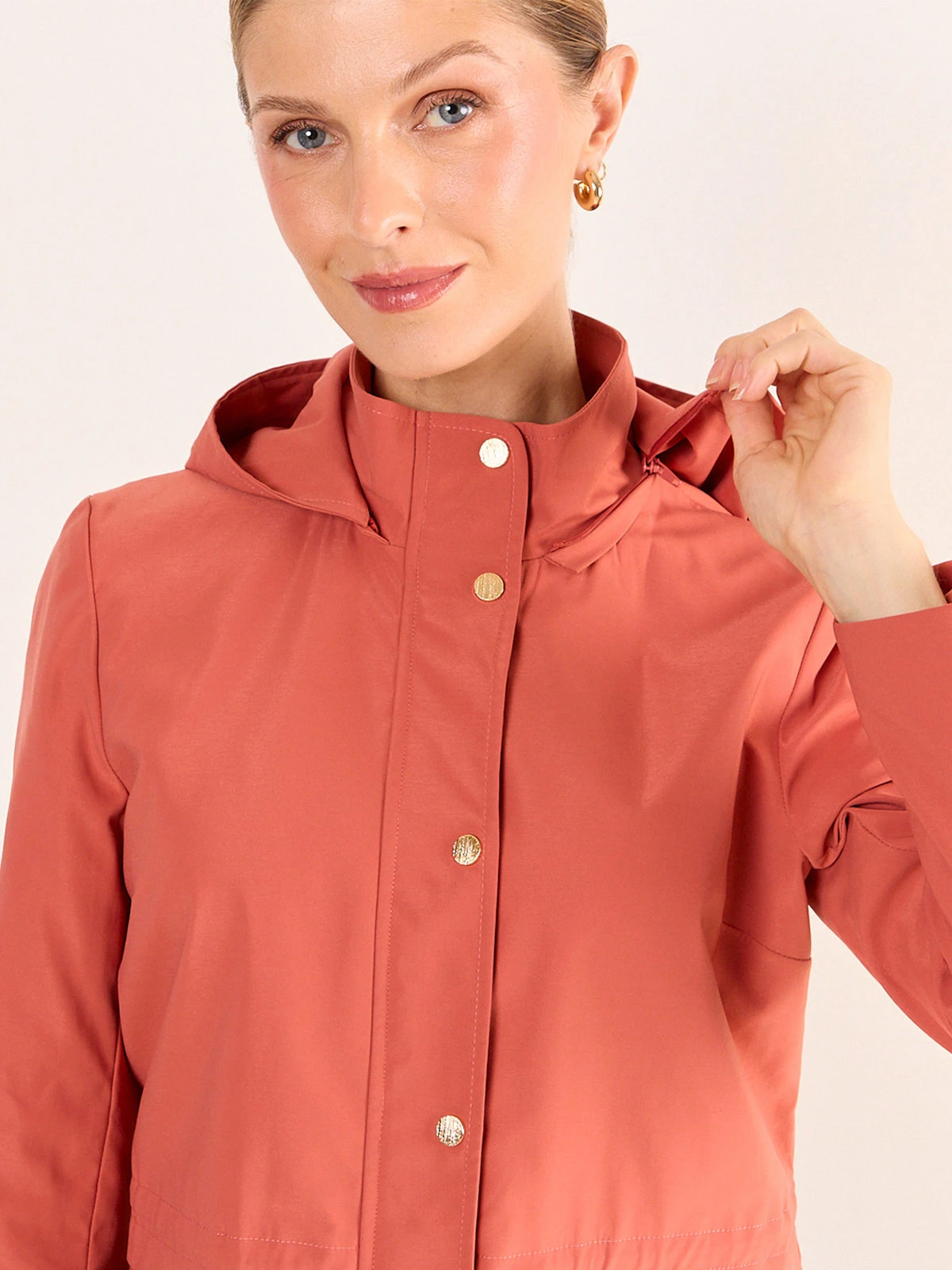 CHAQUETA MUJER MA GRIFFE TRENCH GORRO DESMONTABLE - 5