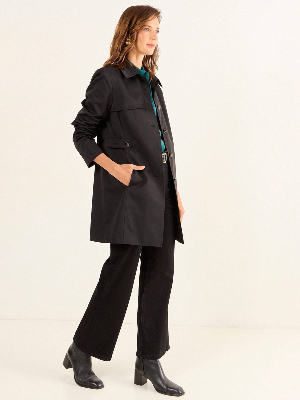 CHAQUETA MUJER MA GRIFFE ALGODÓN TRENCH FORMAL - 2