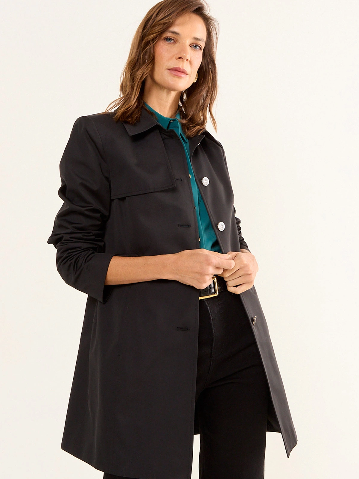 CHAQUETA MUJER MA GRIFFE ALGODÓN TRENCH FORMAL - 3