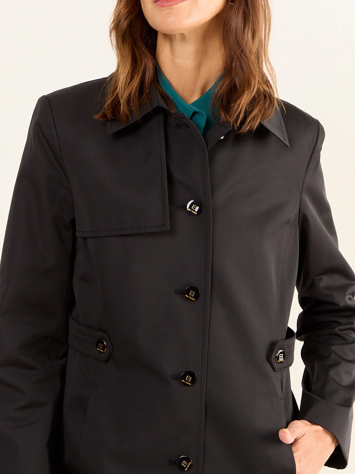 CHAQUETA MUJER MA GRIFFE ALGODÓN TRENCH FORMAL - 5