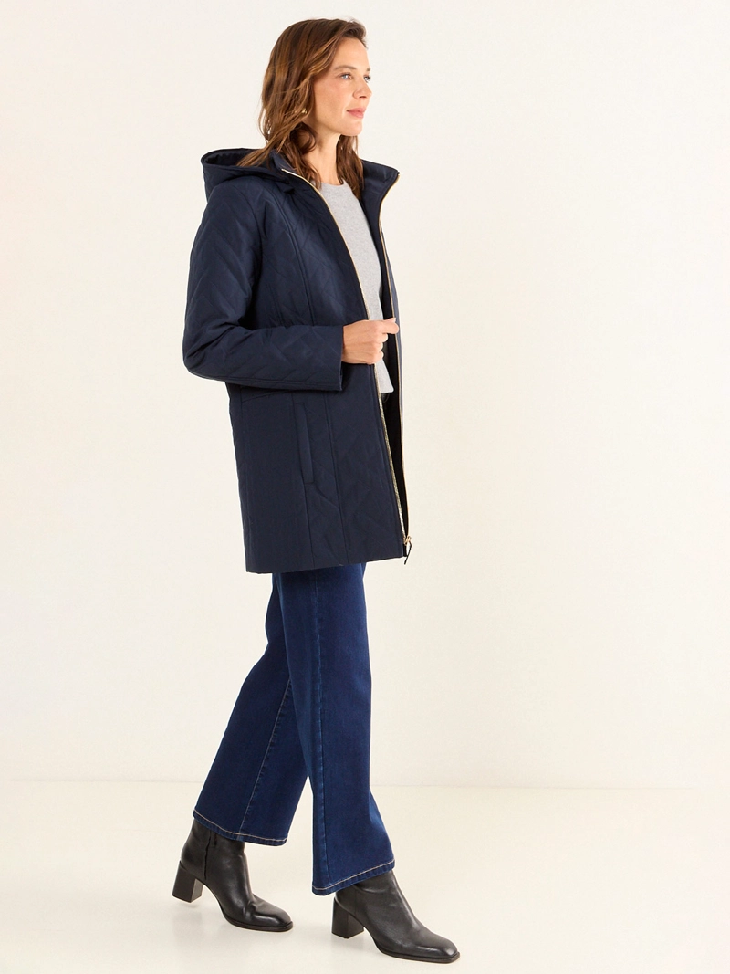 PARKA MUJER MA GRIFFE GORRO Y CIERRE - 2