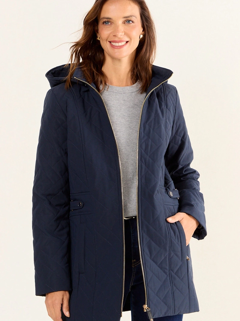 PARKA MUJER MA GRIFFE GORRO Y CIERRE - 3