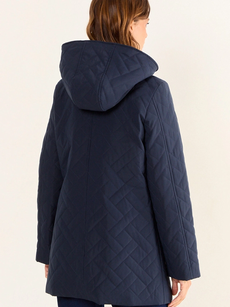 PARKA MUJER MA GRIFFE GORRO Y CIERRE - 4